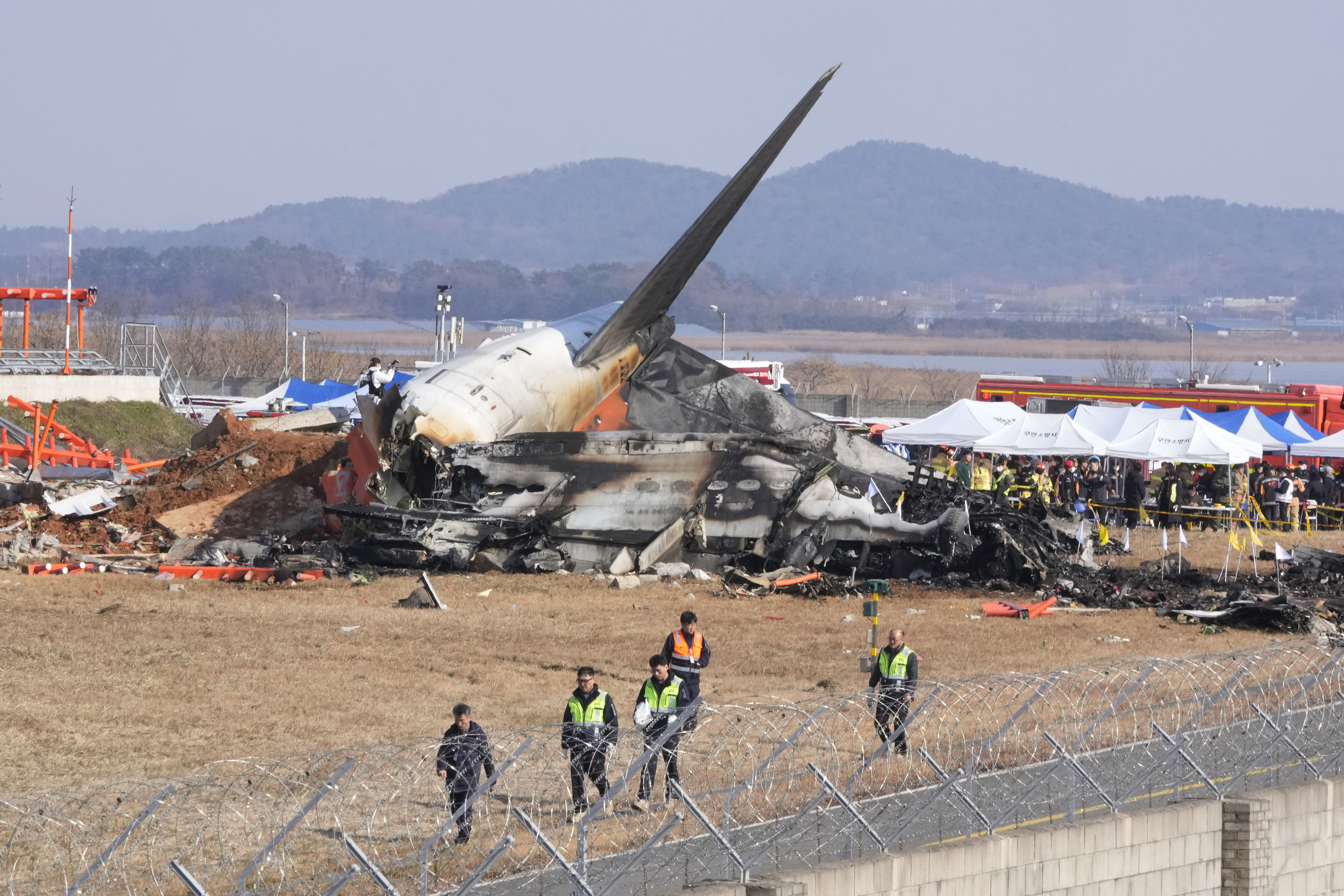 ▲▼ 南韓濟州航空墜毀。（圖／達志影像／美聯社）