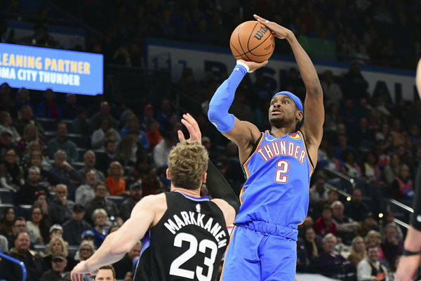 ▲雷霆王牌吉爾吉斯-亞歷山大對上爵士之戰，轟下生涯新高54分。（圖／達志影像／美聯社）