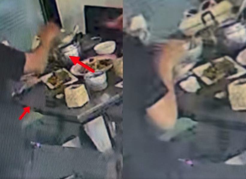 8043155 ▲▼客抱怨「湯裡有衛生紙」!監視器拍下超扯加料畫面 還老闆清白。(圖/翻攝自khaosod)