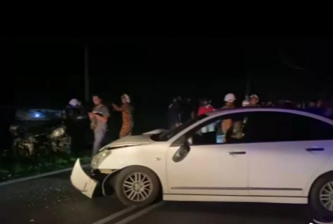 8068474 ▲▼台女駕車「失控逆向」撞死人! 衝入對向車道1死3傷。(圖/翻攝中國報)