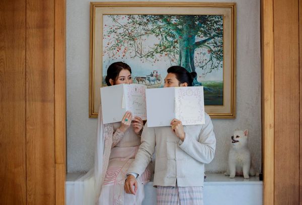 ▲▼緬甸「天菜和尚」宣布結婚。（圖／翻攝自Facebook）