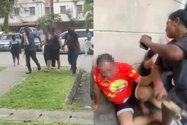 d8111060 ▲▼2名尼泊爾籍男子在馬來西亞性騷擾印度裔女子後,還追到對方家門口叫囂,最後遭女子家人和鄰居制伏對付。(組圖/翻攝自Facebook)