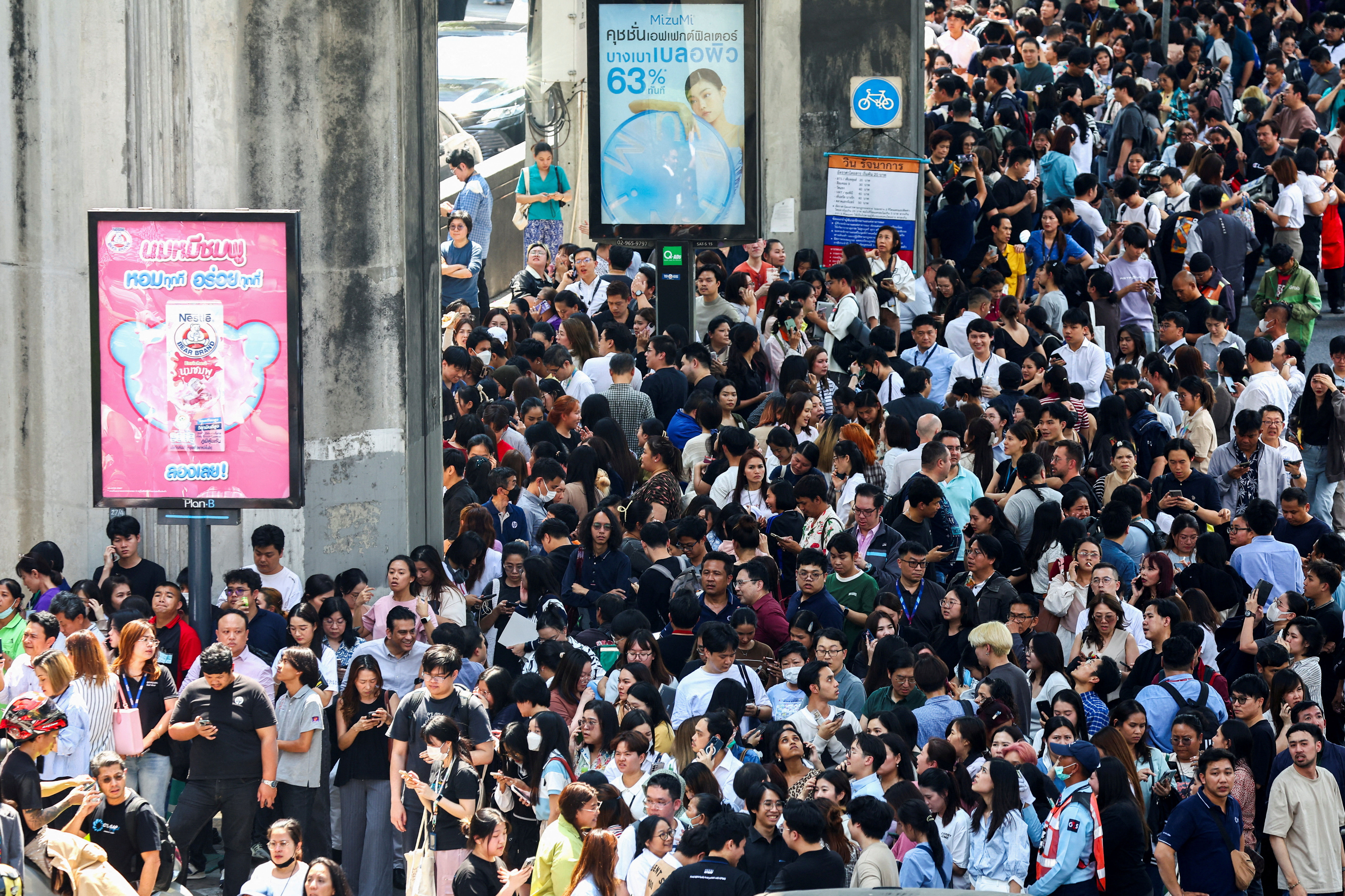 8148244 ▲▼ 緬甸發生規模7.7大地震,泰國曼谷震感強烈。(圖/路透)