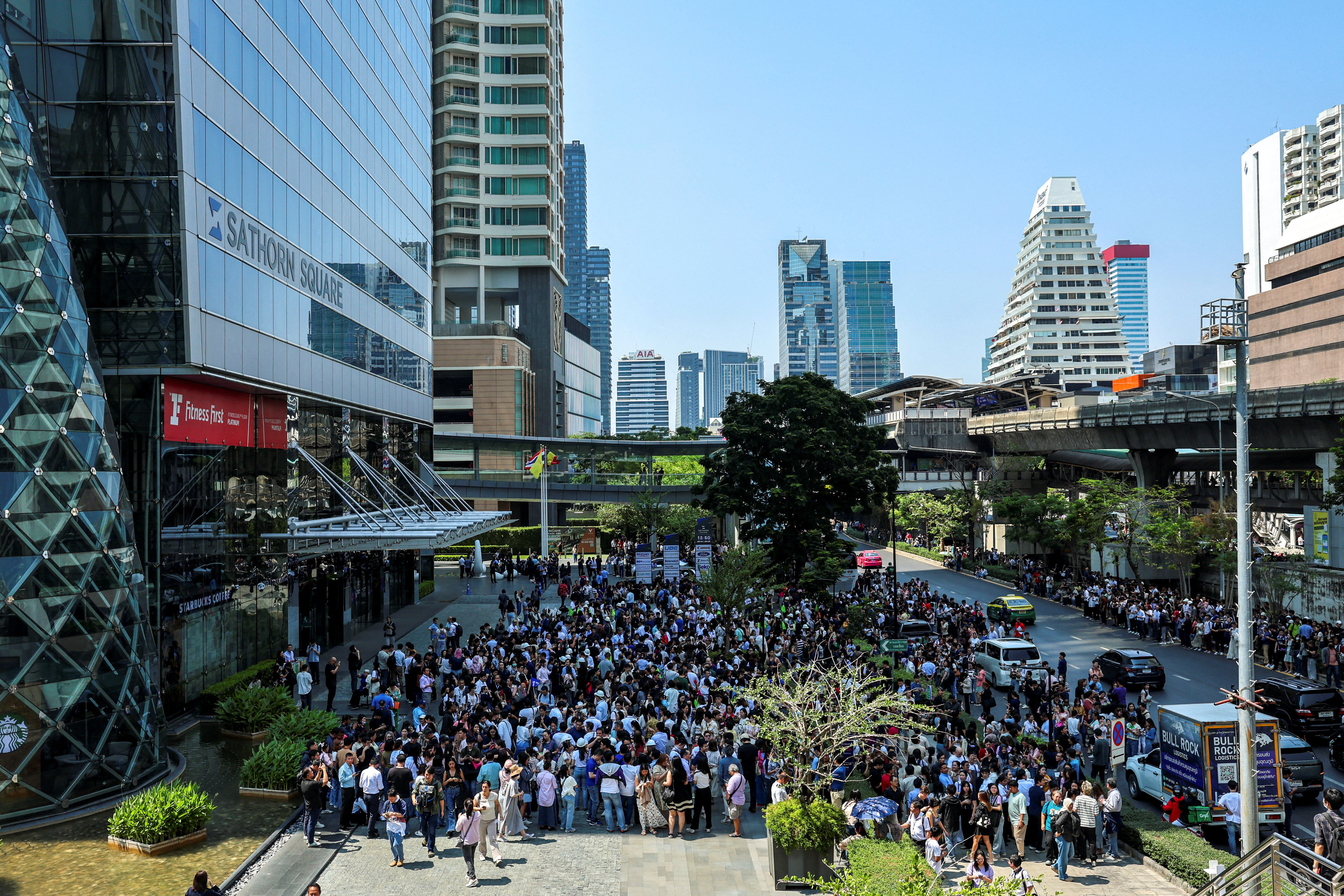 8149464 ▲▼泰國曼谷因發生地震的頻率低,多數建築並未將耐震納入考量。(圖/路透)