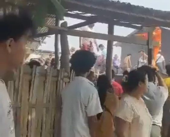 8149578 ▲▼一所幼兒園在強震中倒塌,50名孩童與老師慘遭活埋。(圖/翻攝自X)