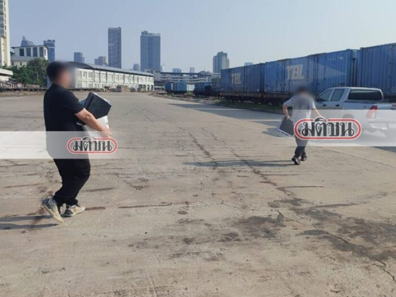 ▲▼4陸男闖「曼谷倒塌大樓」！趁亂搬走32份機密文件　被泰警抓包。（圖／翻攝自民意報）