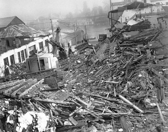 ▲▼1960年智利大地震（Valdivia Earthquake）。（圖／達志影像／美聯社）
