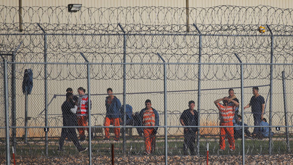 d8191506-1 ▲▼位於美國德州安森(Anson)的藍帽拘留中心(Bluebonnet Detention Center)。(圖/路透)