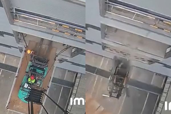 d8178967 ▲▼高空作業中! 堆高機「連人墜樓」慘死。(圖/翻攝自Facebook)