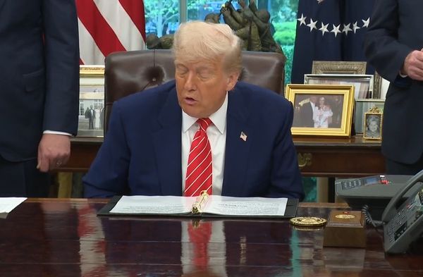 ▲▼川普宣布重大美英貿易協議！。（圖／翻攝自Facebook／The White House）