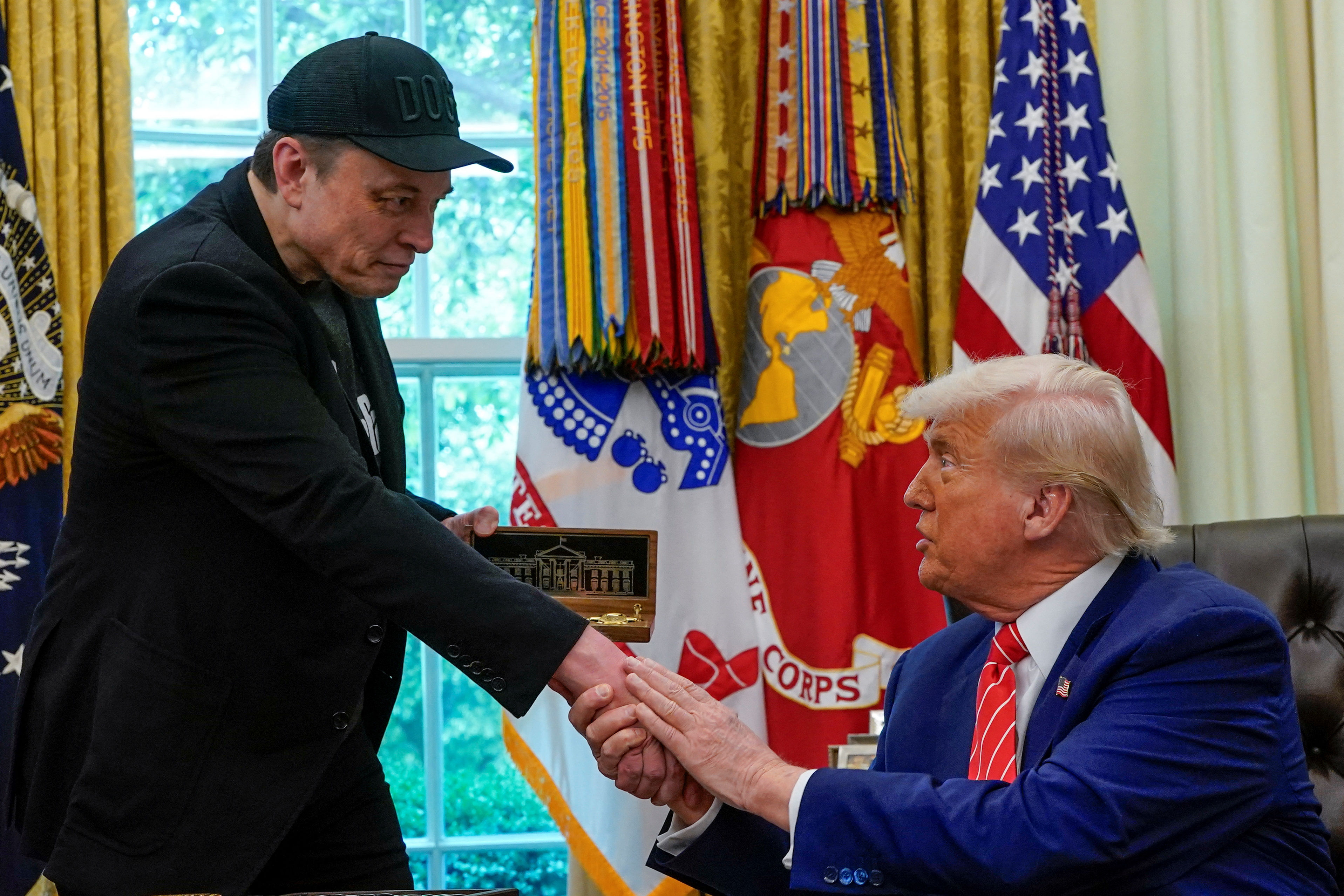 ▲▼全球首富馬斯克（Elon Musk）正式卸下美國總統川普（Donald Trump）政府內的職務。（圖／路透）