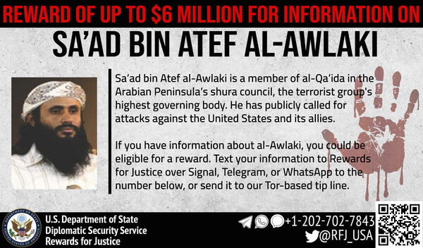 ▲▼ 蓋達組織（Al-Qaeda）葉門分支AQAP領袖奧拉基（Saad bin Atef al-Awlaki）。（圖／達志影像／美聯社）