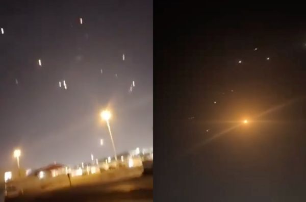 d8274597-1 ▲▼伊朗向駐卡達美軍基地發射多枚飛彈,大部分遭到攔截。(圖/翻攝X)