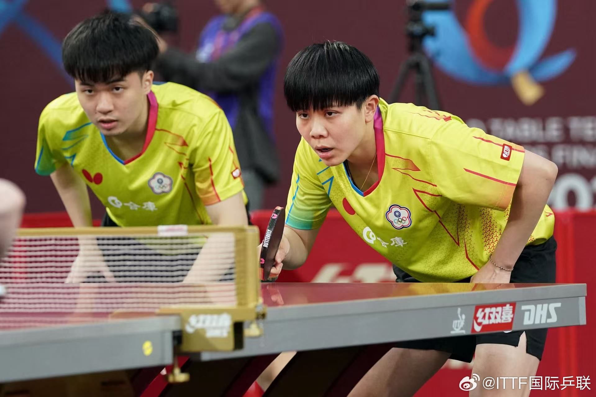 ▲▼桌球世錦賽，混雙林昀儒、鄭怡靜。（圖／翻攝自微博／ITTF國際乒聯）
