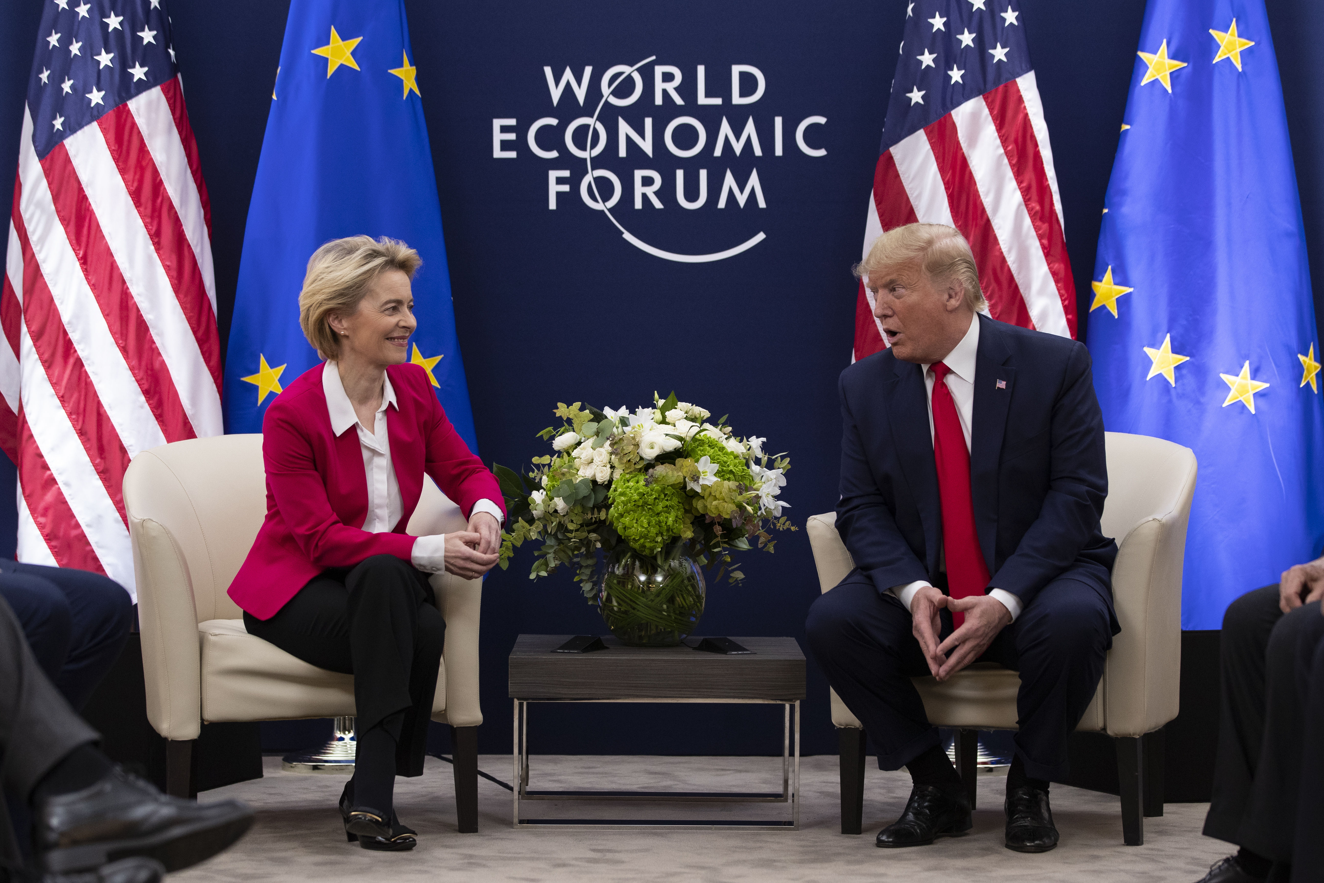 ▲▼歐盟執委會主席馮德萊恩（Ursula von der Leyen）與美國總統川普（Donald Trump）。（圖／達志影像／美聯社）