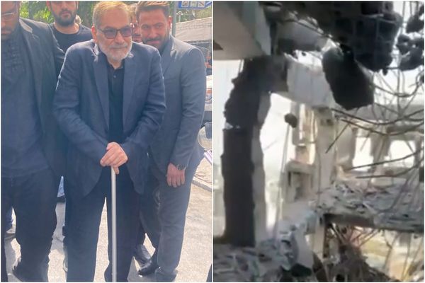 ▲▼ 伊朗最高領袖哈米尼（Ayatollah Ali Khamenei）高級顧問沙姆哈尼（Ali Shamkhani）死裡逃生。（圖／翻攝自X）
