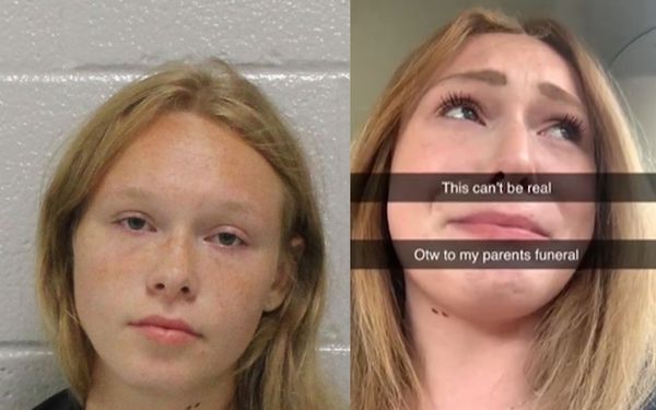 命案發生1周17歲女在TikTok上哀悼爸媽被殺　警發現她就是凶手。（合成圖／翻攝自TikTok與Carroll County Sheriff`s Office）