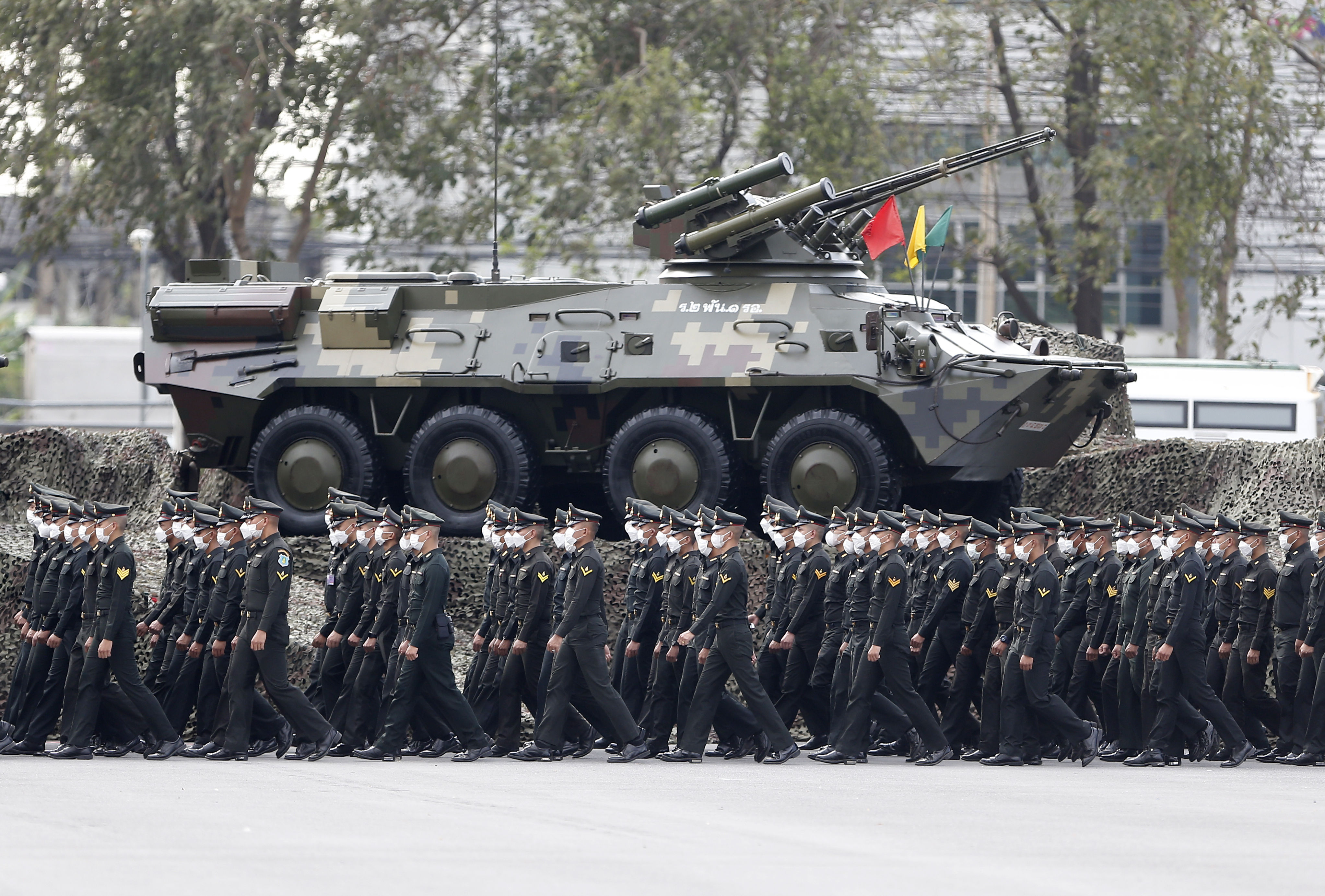 8323517-1 ▲▼泰國皇家陸軍總參謀長練兵,該國軍事實力碾壓柬埔寨。(圖/達志影像)