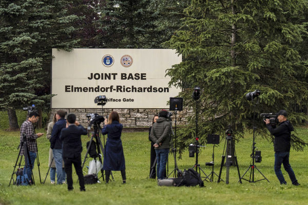 ▲▼  美國阿拉斯加軍事基地「愛爾門道夫與李查遜聯合基地」（Joint Base Elmendorf-Richardson）。（圖／達志影像／美聯社）