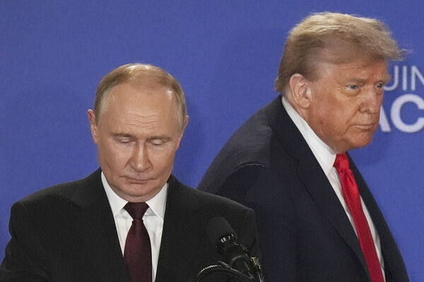 ▲▼美國總統川普（Donald Trump）16日於阿拉斯加與俄羅斯總統普丁（Vladimir Putin）舉行峰會。（圖／達志影像／美聯社）