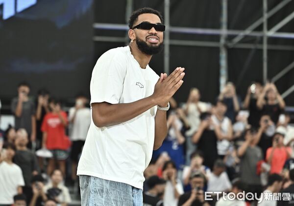 ▲ NBA全明星長人唐斯（Karl-Anthony Towns）以特別嘉賓身份登場  。（圖／記者李毓康攝）