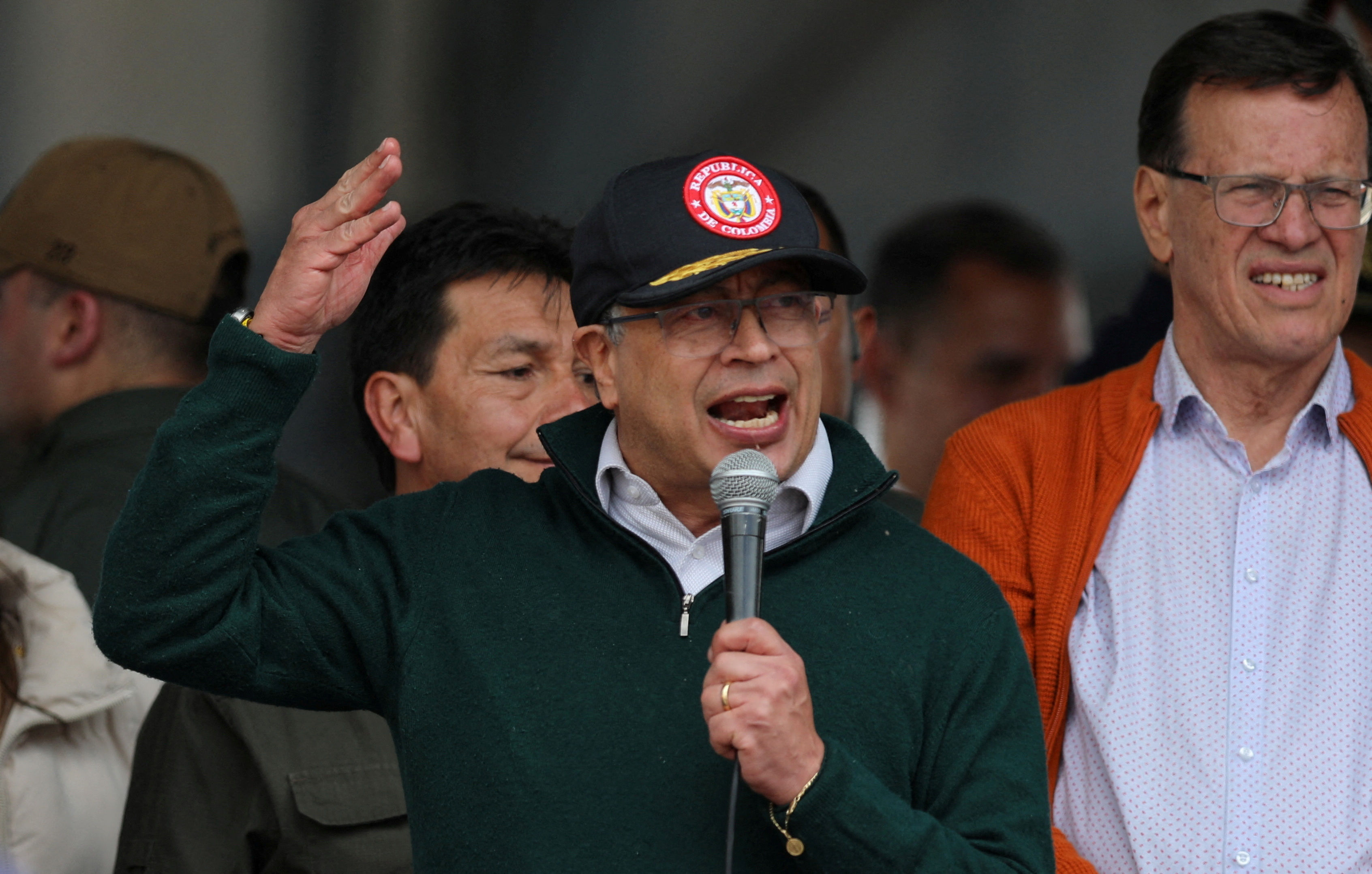 ▲▼哥倫比亞總統裴卓（Gustavo Petro）宣布與以色列斷交。（圖／路透）