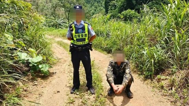 8359400 ▲▼逃離詐騙園區! 中國男翻山越嶺「靠吃蚯蚓」活下來。(圖/翻攝友誼關邊境派出所)