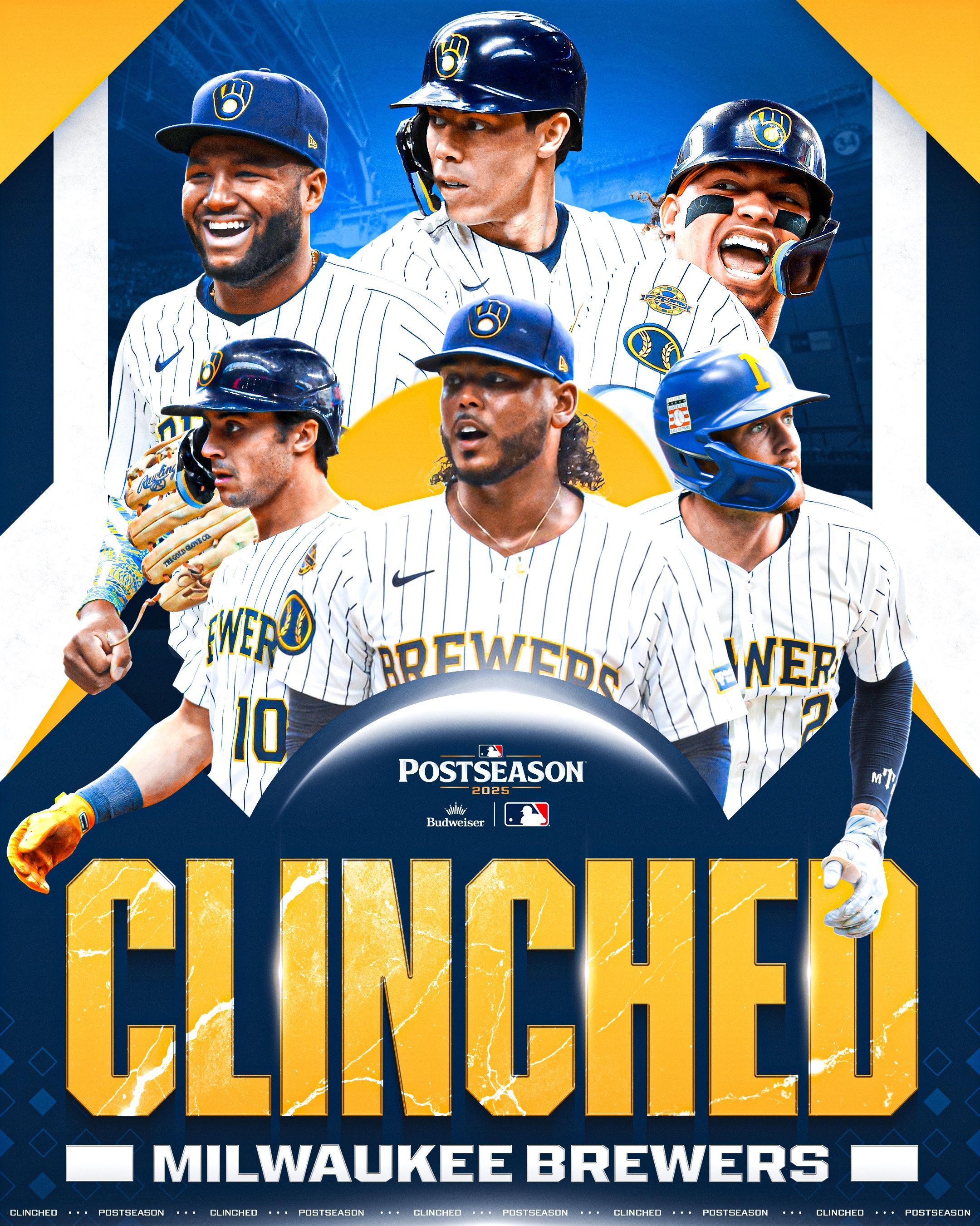 ▲▼密爾瓦基釀酒人晉級季後賽。（圖／翻攝自X／@MLB）