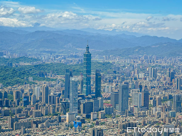 ▲▼台北市，台北旅遊，台北天際線，台北市天際線，台北盆地，台北101大樓，台北市空拍，台灣。（圖／記者蔡玟君攝）