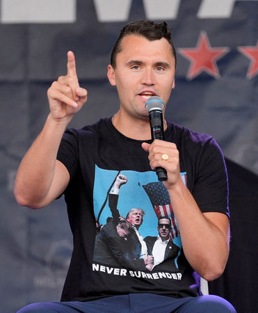 ▲▼美保守派倡議人士、川普的盟友柯克（Charlie Kirk）遭槍殺身亡。（圖／路透）