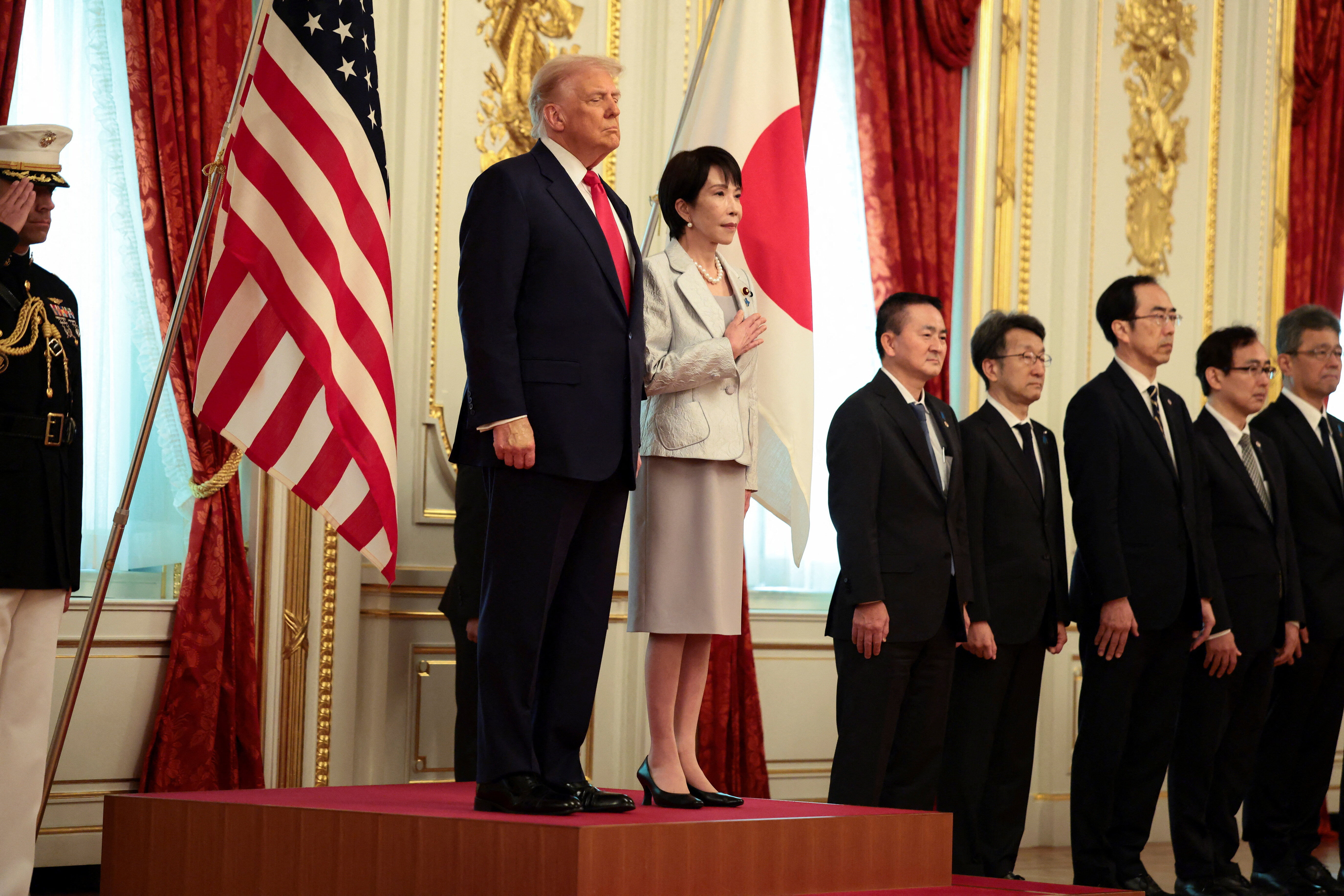 ▲▼ 美國總統川普與日本首相高市早苗。（圖／路透）