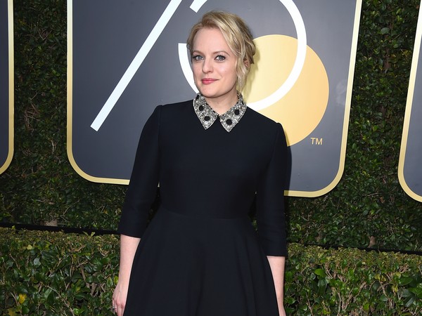 d3037540-1 2018第75屆金球獎劇情類最佳女主角《使女的故事》Elisabeth Moss。(圖/達志影像/美聯社)