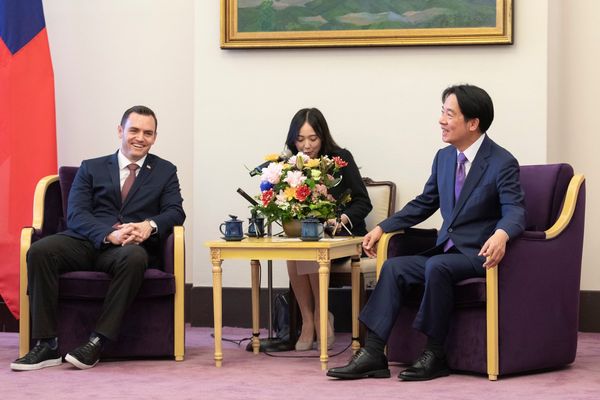 ▲▼副總統賴清德接見「美國聯邦眾議院『美國與中國共產黨戰略競爭』特別委員會主席蓋拉格（Mike Gallagher）訪問團。（圖／總統府提供）