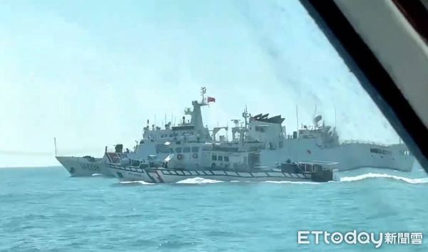 d8136977-1 ▲中國4艘海警船24小時內侵擾金門南方水域遭驅離。(圖/記者林名揚翻攝,下同)
