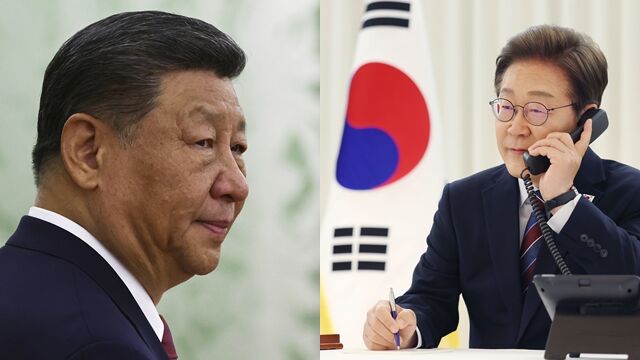 ▲▼中國國家主席習近平、南韓總統李在明10日通話。（圖／達志影像／美聯社）