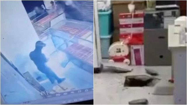 ▲▼2000多萬黃金被偷了！監視器驚見歹徒「破土而出」。（圖／翻攝globalreporter.org）
