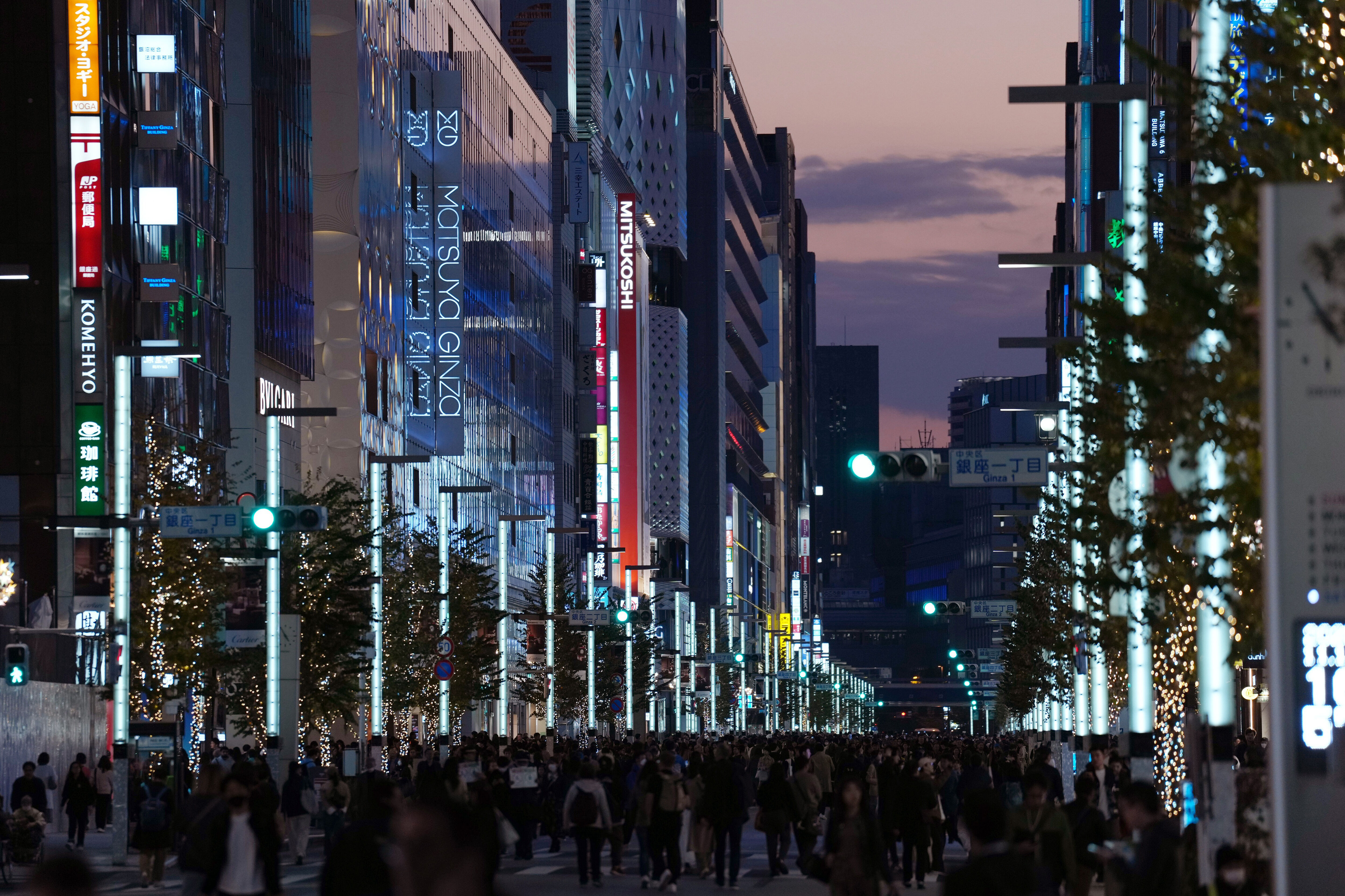 8494099-1 ▲▼日本東京都中央區銀座,東京在全球最富裕城市排行中奪冠。(圖/達志影像/美聯社)