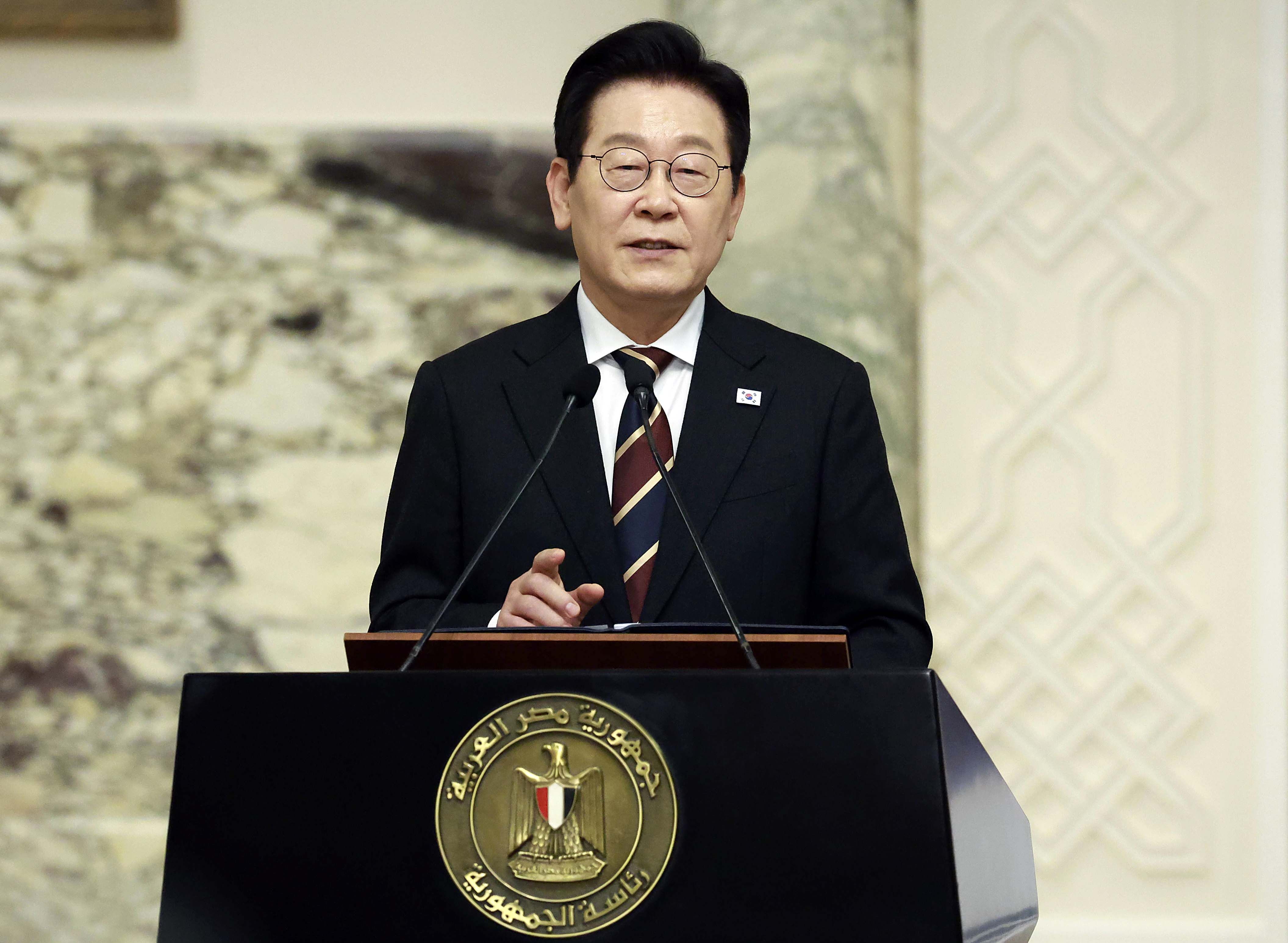 ▲▼南韓總統李在明、金惠景夫婦出訪阿拉伯聯合大公國和埃及，並前往南非出席G20峰會。（圖／達志影像）
