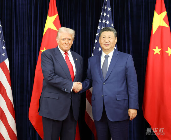d8470132 ▲▼當地時間10月30日上午,大陸國家主席習近平在韓國釜山與美國總統川普舉行會晤。(圖/翻攝新華社)
