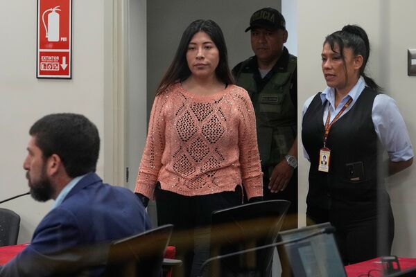 d8475924-1 ▲▼2025年3月,秘魯前總理查維茲(Betssy Chavez)因叛亂和陰謀反對國家罪名受審。(圖/達志影像/美聯社)