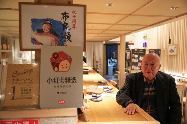 ▲▼上海經營日本海鮮餐廳Merase的伊藤隆志。（圖／路透）