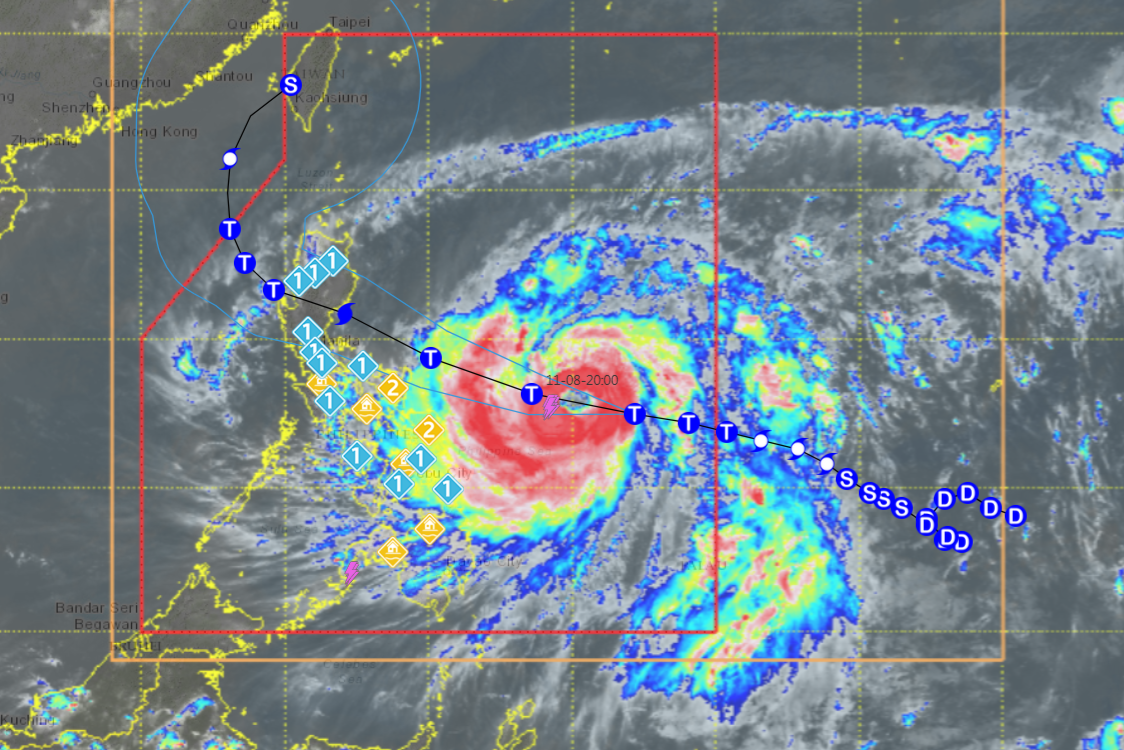 8482845 ▲▼菲律賓氣象局(PAGASA)鳳凰颱風預測路徑。(圖/翻攝自PAGASA)