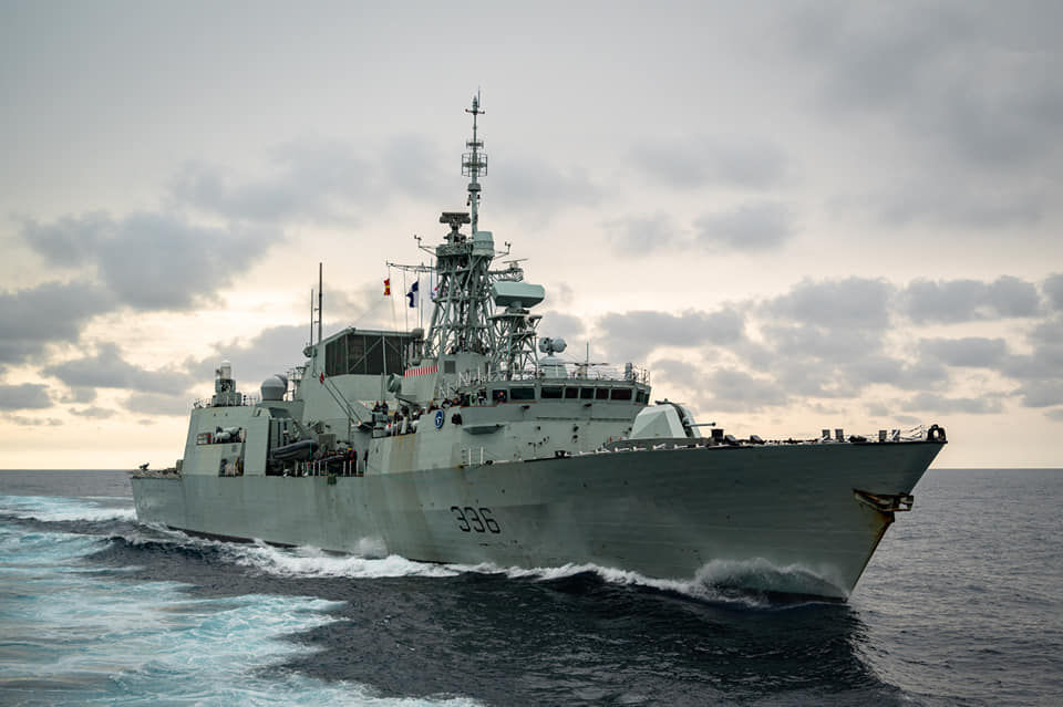 ▲加拿大「蒙特婁號」（HMCS Montreal）護衛艦。（圖／翻攝自Facebook／HMCS Montréal）