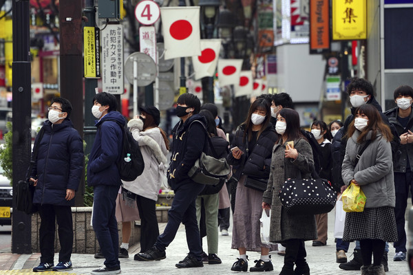 ▲▼ 日本,日本街景,人潮,新冠肺炎。（圖／達志影像／美聯社）