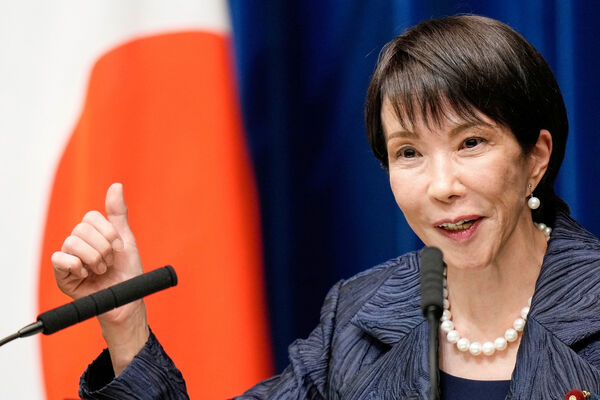 d8459111 ▲▼日本首相高市早苗21日晚間召開記者會。(圖/路透)