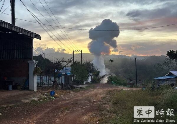 ▲▼泰國軍方今（13日）清晨出動2架F-16戰機，對柬埔寨菩薩省（Pursat）特莫達（Thomoda）地區發動空襲，轟炸當地橋梁。（圖／取自柬中時報）