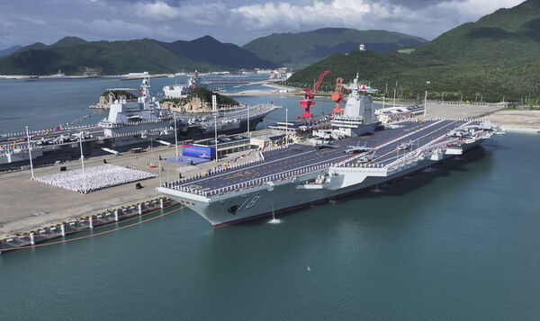 ▲▼ 中國大陸福建號航空母艦。（圖／達志影像／newscom）