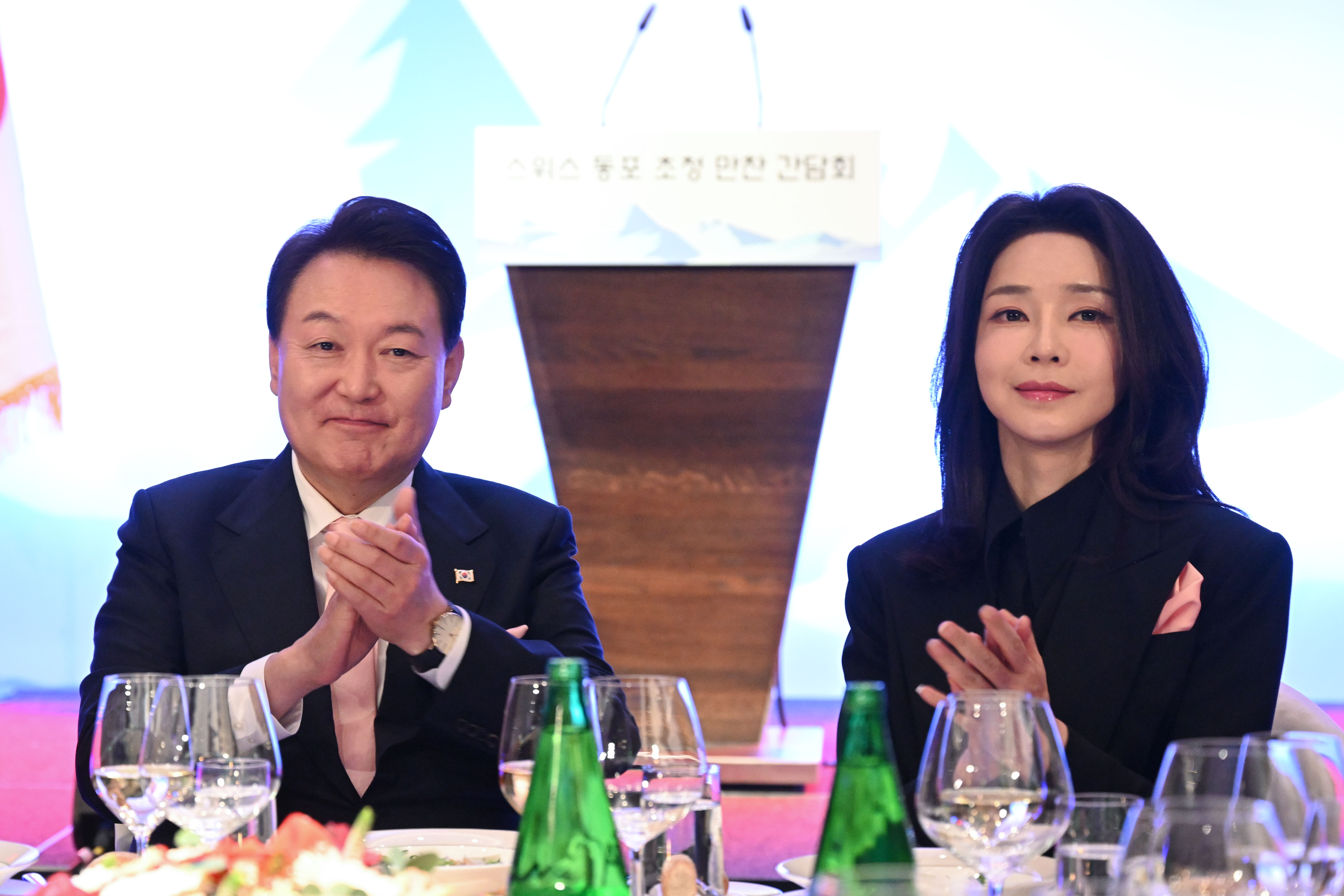 8056905 ▲▼尹錫悅、金建希。(圖/達志影像/newscom)