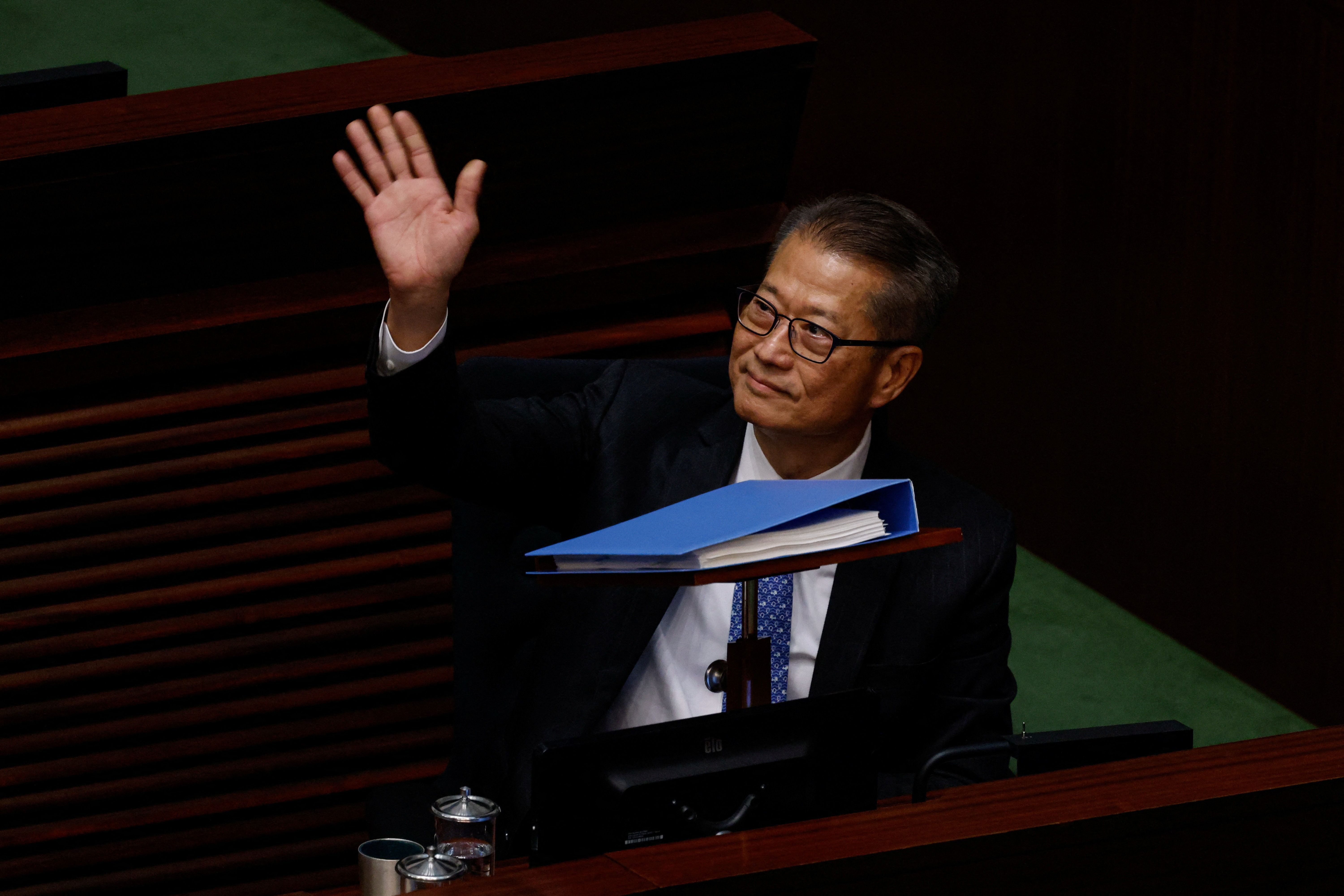 8102561 ▲▼香港財政司司長陳茂波。(圖/路透社)