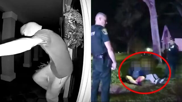 ▲▼跟風TikTok踹門挑戰！　3屁孩拍片完「秒被上銬」。（圖／翻攝聖約翰斯郡警長辦公室）